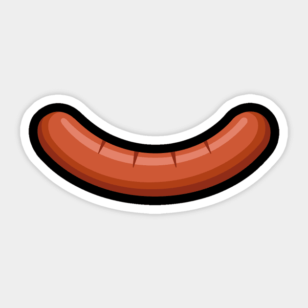 Smiley Sausage Sticker by Episodic Drawing